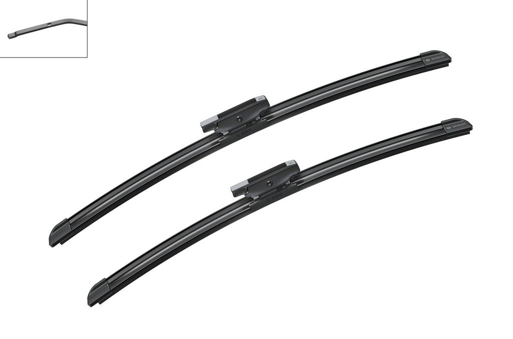 WIPER BLADE [FRONT KIT] BOSCH AEROTWIN [450MM 18 INCH + 475MM 19 INCH - WITH SPOILER FLAT WIPER BLADE]