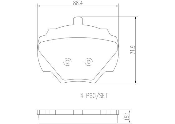 BRAKE PADS REAR BREMBO CERAMIC LAND ROVER