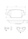 BRAKE PADS REAR BREMBO CERAMIC LAND ROVER