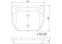 BRAKE PADS REAR BREMBO CERAMIC LAND ROVER