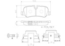 BRAKE PADS REAR BREMBO CERAMIC LAND ROVER