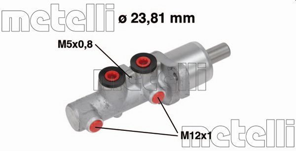 BRAKE MASTER CYLINDER METELLI MERC