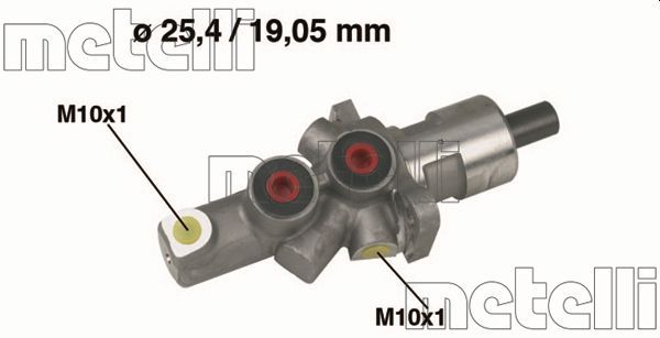 BRAKE MASTER CYLINDER METELLI MERC