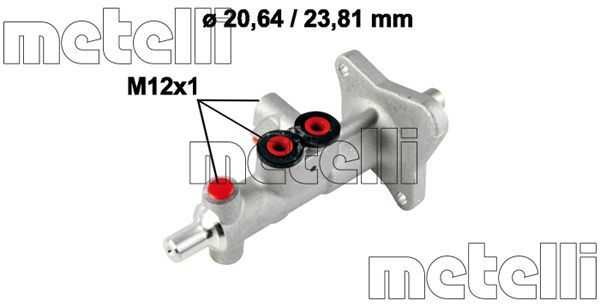 BRAKE MASTER CYLINDER METELLI MERC