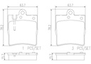 BRAKE PADS REAR BREMBO CERAMIC MERC