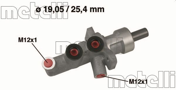 BRAKE MASTER CYLINDER METELLI MERC