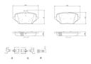BRAKE PADS REAR BREMBO CERAMIC MERC