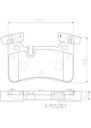 BRAKE PADS REAR BREMBO CERAMIC MERC