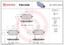BRAKE PADS REAR BREMBO CERAMIC MERC