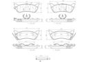 BRAKE PADS REAR BREMBO CERAMIC MERC
