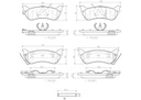 REAR PADS BREMBO CERAMIC MERC