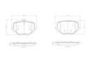 BRAKE PADS REAR BREMBO CERAMIC MERC