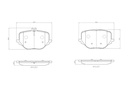 REAR PADS BREMBO CERAMIC MERC