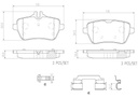 BRAKE PADS REAR BREMBO CERAMIC MERC