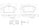 BRAKE PADS REAR BREMBO CERAMIC MERC