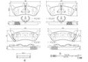 BRAKE PADS REAR BREMBO CERAMIC MERC