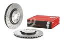 BRAKE DISC FRONT 345MM BREMBO MERC (CROSS DRILLED)