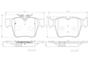 BRAKE PADS REAR BREMBO CERAMIC MERC