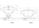 BRAKE PADS REAR BREMBO CERAMIC MERC
