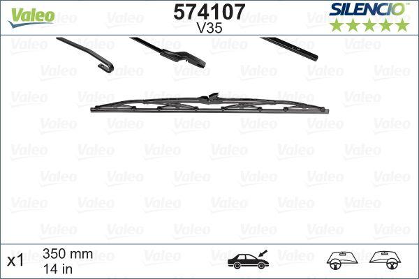 WIPER BLADE [FRONT] VALEO FIRST MULTICONNECTION [750MM 30 INCH - FLAT WIPER BLADE - ADAPTOR M+A+B+C INCLUDED] 575011