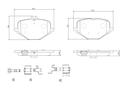 BRAKE PADS REAR BREMBO MERC