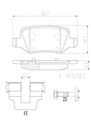 BRAKE PADS REAR BREMBO CERAMIC MERC
