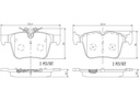 BRAKE PADS REAR BREMBO CERAMIC MERC