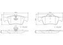 BRAKE PADS REAR BREMBO CERAMIC MERC