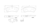 BRAKE PADS REAR BREMBO CERAMIC MERC