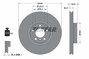 FRONT DISC 348MM TEXTAR BMW