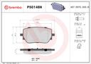 BRAKE PADS REAR BREMBO CERAMIC MERC