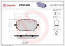 REAR PADS BREMBO CERAMIC MERC