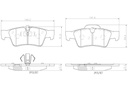 BRAKE PADS REAR BREMBO CERAMIC MERC