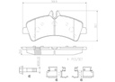 BRAKE PADS REAR BREMBO CERAMIC MERC VAG