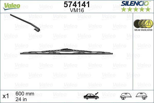 WIPER BLADE 600MM VALEO BMW