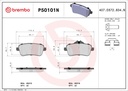 REAR PADS BREMBO CERAMIC MERC AMG
