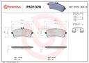BRAKE PADS REAR BREMBO CERAMIC MERC AMG