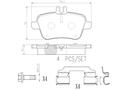 BRAKE PADS REAR BREMBO CERAMIC MERC INFINITI