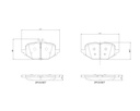 REAR PADS BREMBO CERAMIC MERC