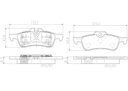 BRAKE PADS REAR BREMBO CERAMIC MINI