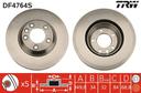 BRAKE DISC FRONT LH 350MM TRW VAG