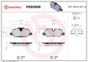 BRAKE PADS REAR BREMBO CERAMIC MINI