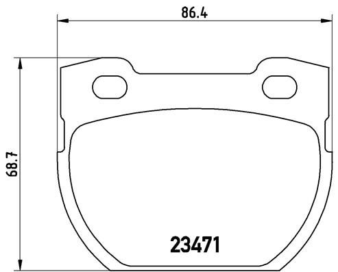 BRAKE PADS REAR BREMBO CERAMIC LAND ROVER
