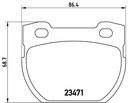 BRAKE PADS REAR BREMBO CERAMIC LAND ROVER