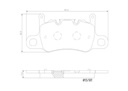 BRAKE PADS REAR BREMBO CERAMIC PORSCHE