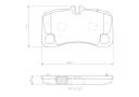 BRAKE PADS REAR BREMBO CERAMIC PORSCHE