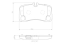 REAR PADS BREMBO CERAMIC PORSCHE