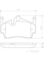 BRAKE PADS REAR BREMBO CERAMIC PORSCHE