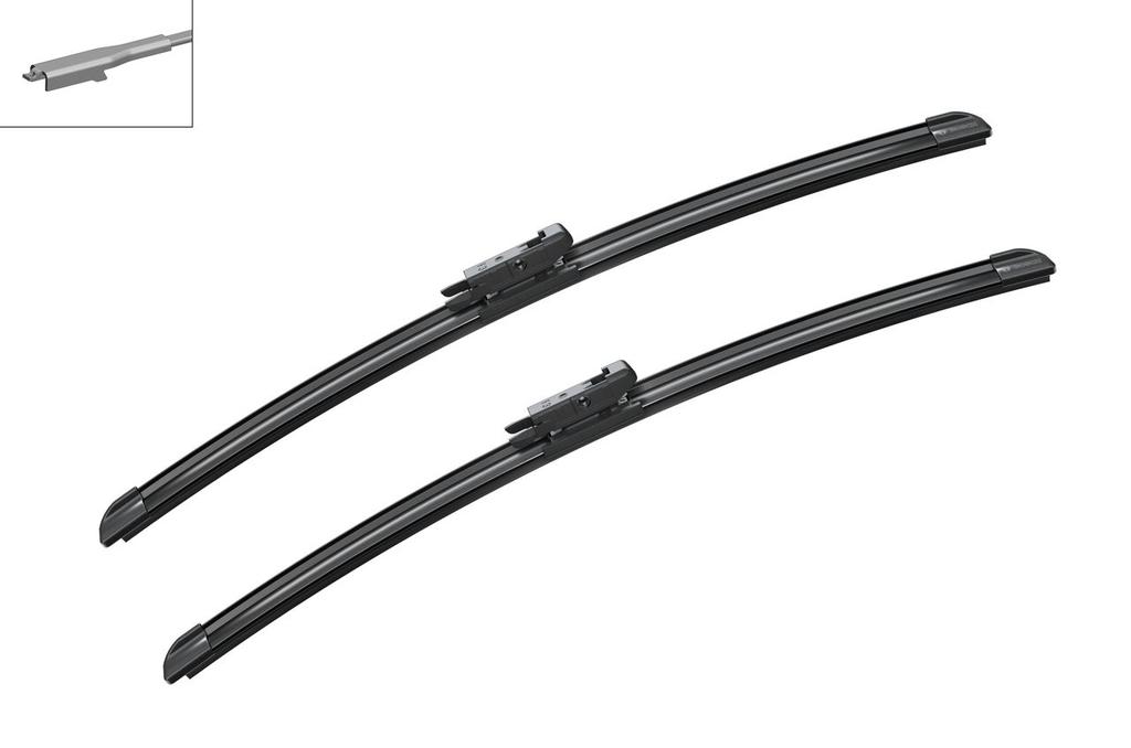 WIPER BLADE [FRONT KIT] BOSCH AEROTWIN [500MM 20 INCH + 500MM 20 INCH - FLAT WIPER BLADE]
