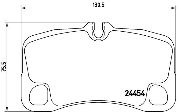BRAKE PADS REAR BREMBO PORSCHE